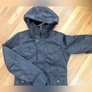 Burton insulated ski snowboard jacket grey